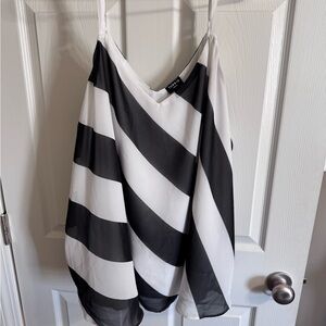 Torrid Monochrome Striped Sophie Top